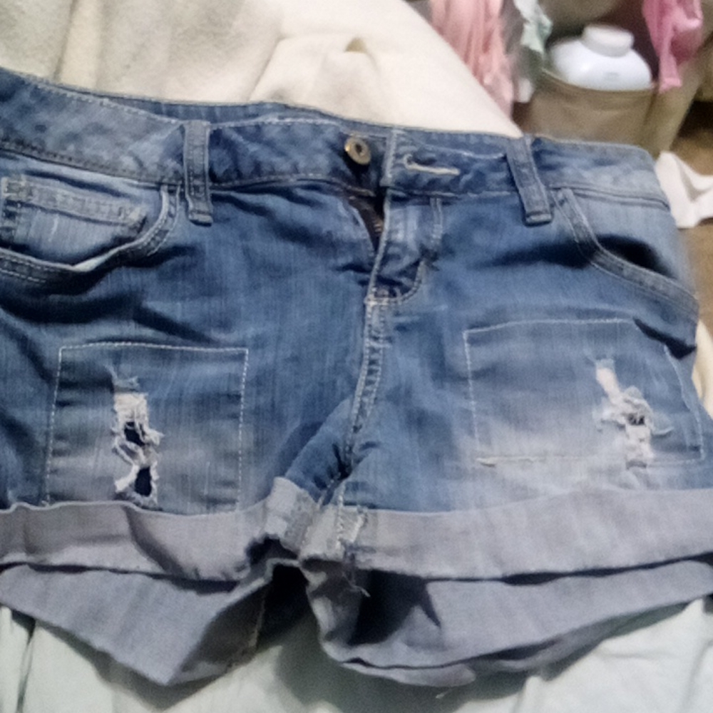 Blue jean shorts